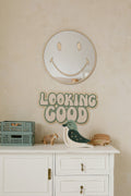 Spiegel kinderkamer emoji – hout en acryl