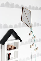 Spiegel kinderkamer vlieger – hout en acryl – afbeelding 3