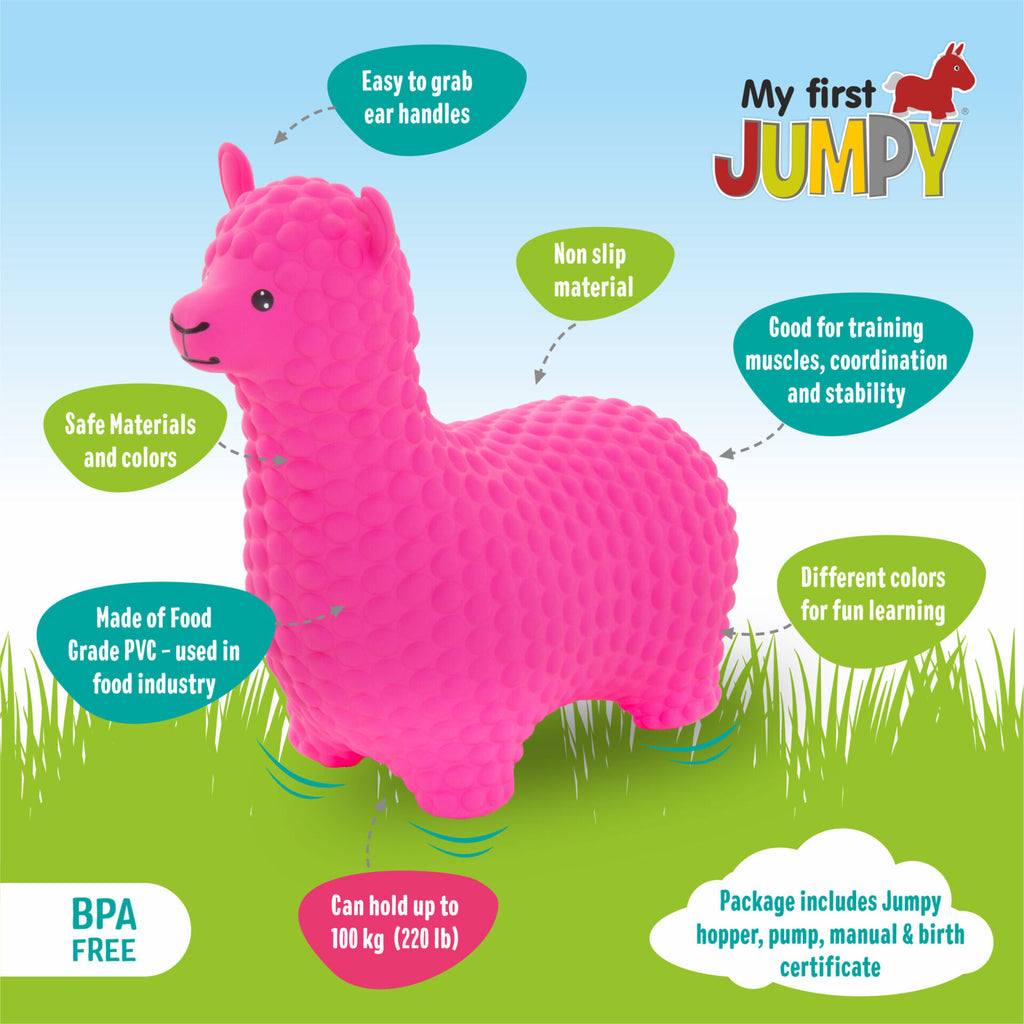 Springdier alpaca roze – afbeelding 5