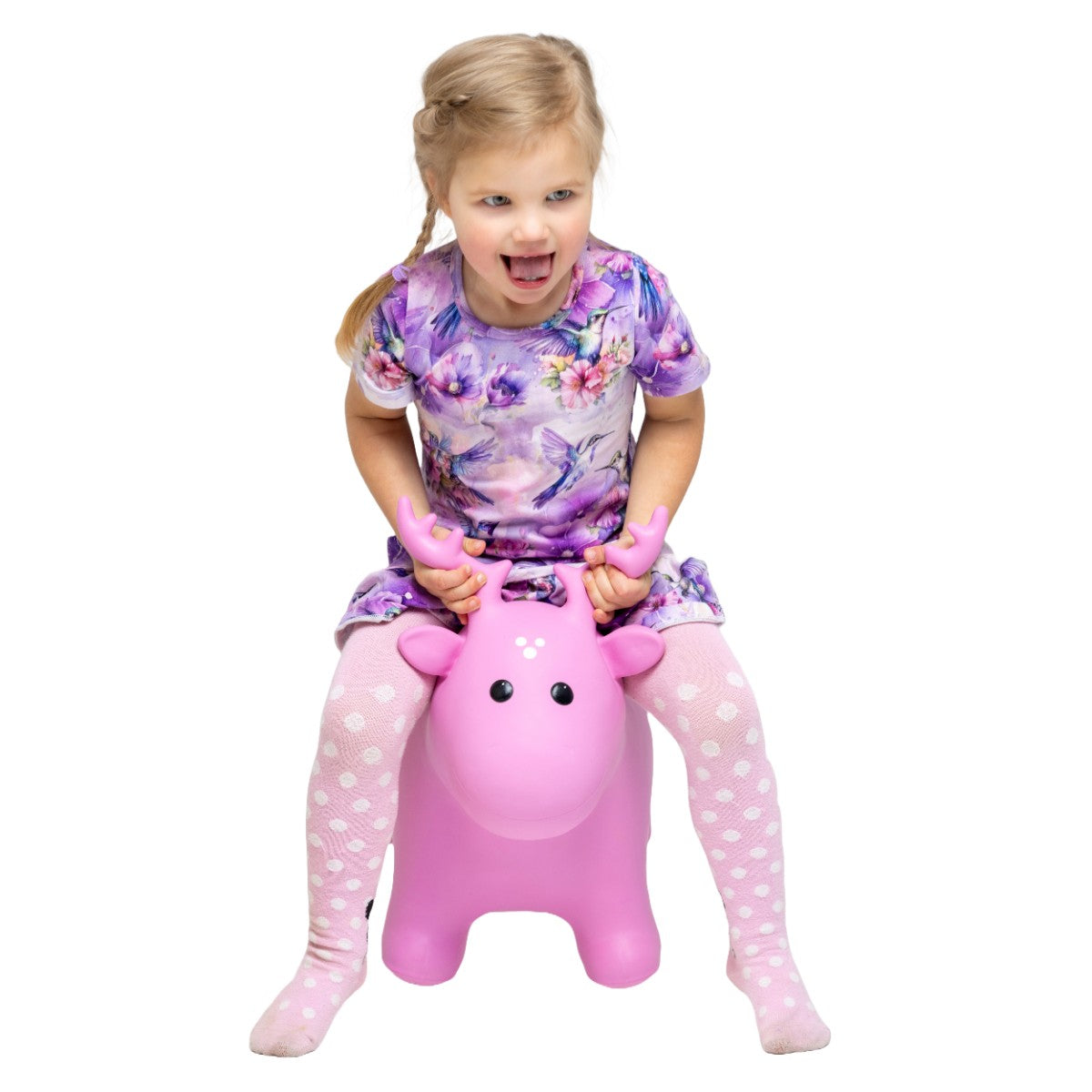 Springdier eland roze – afbeelding 2