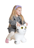 Springdier Jumpy kat wit met zwarte strepen – afbeelding 2