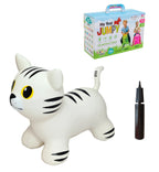 Springdier Jumpy kat wit met zwarte strepen – afbeelding 3