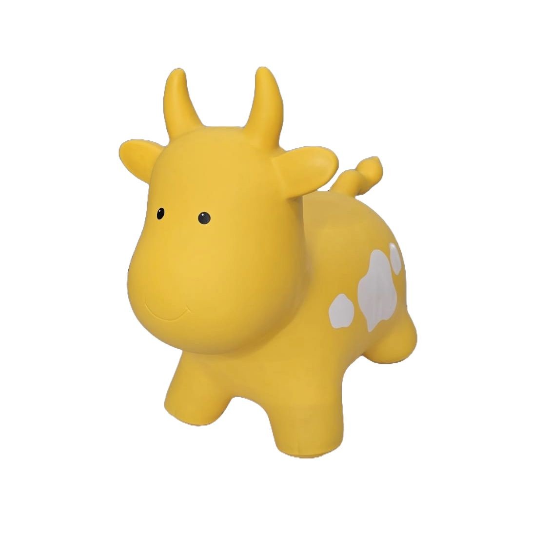 Springdier Jumpy koe geel met witte vlekken