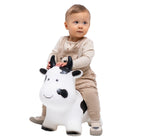 Springdier Jumpy koe wit met zwarte vlekken – afbeelding 2