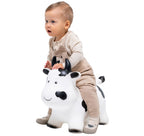 Springdier Jumpy koe wit met zwarte vlekken – afbeelding 3