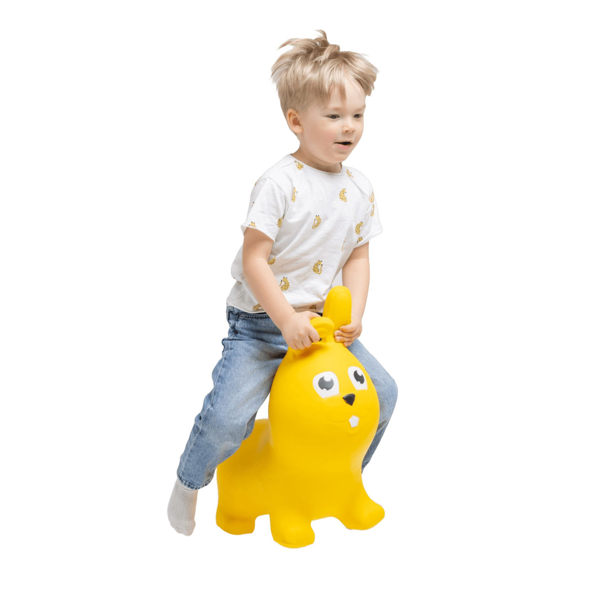 Springdier Jumpy konijn geel – afbeelding 2