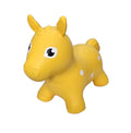 Springdier Jumpy paard geel met witte stippen