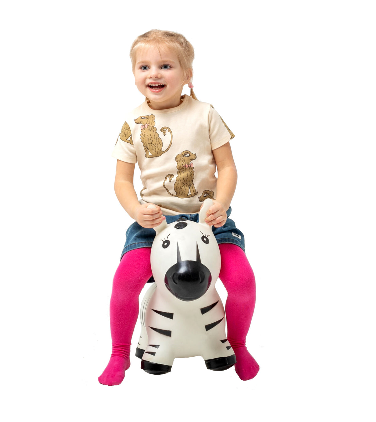 Springdier Jumpy zebra zwart wit – afbeelding 2
