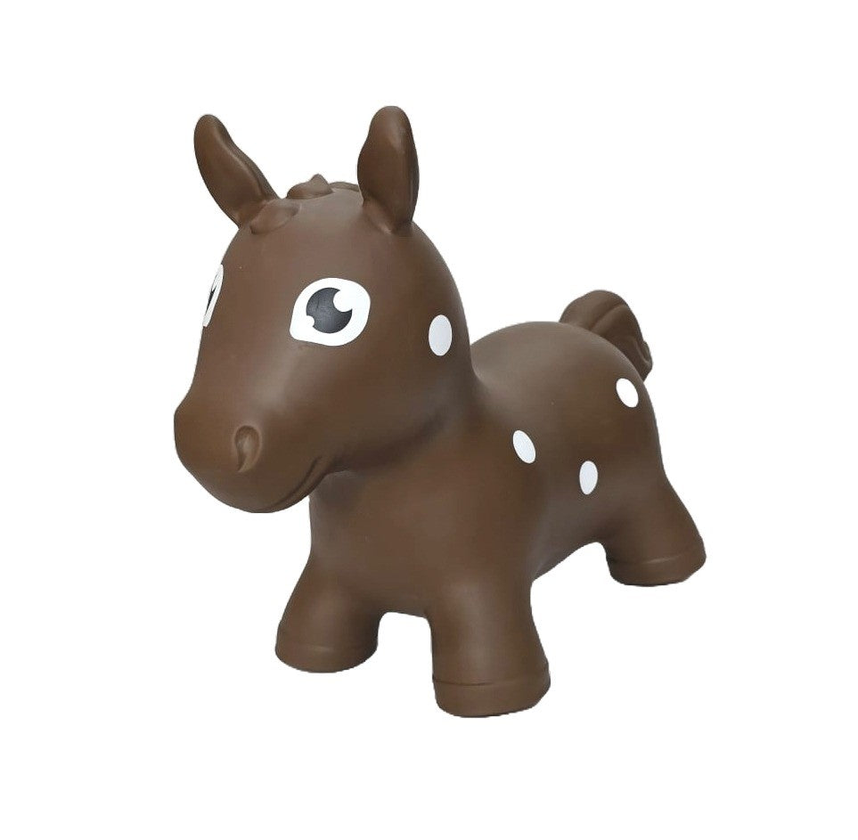 Springdier paard bruin