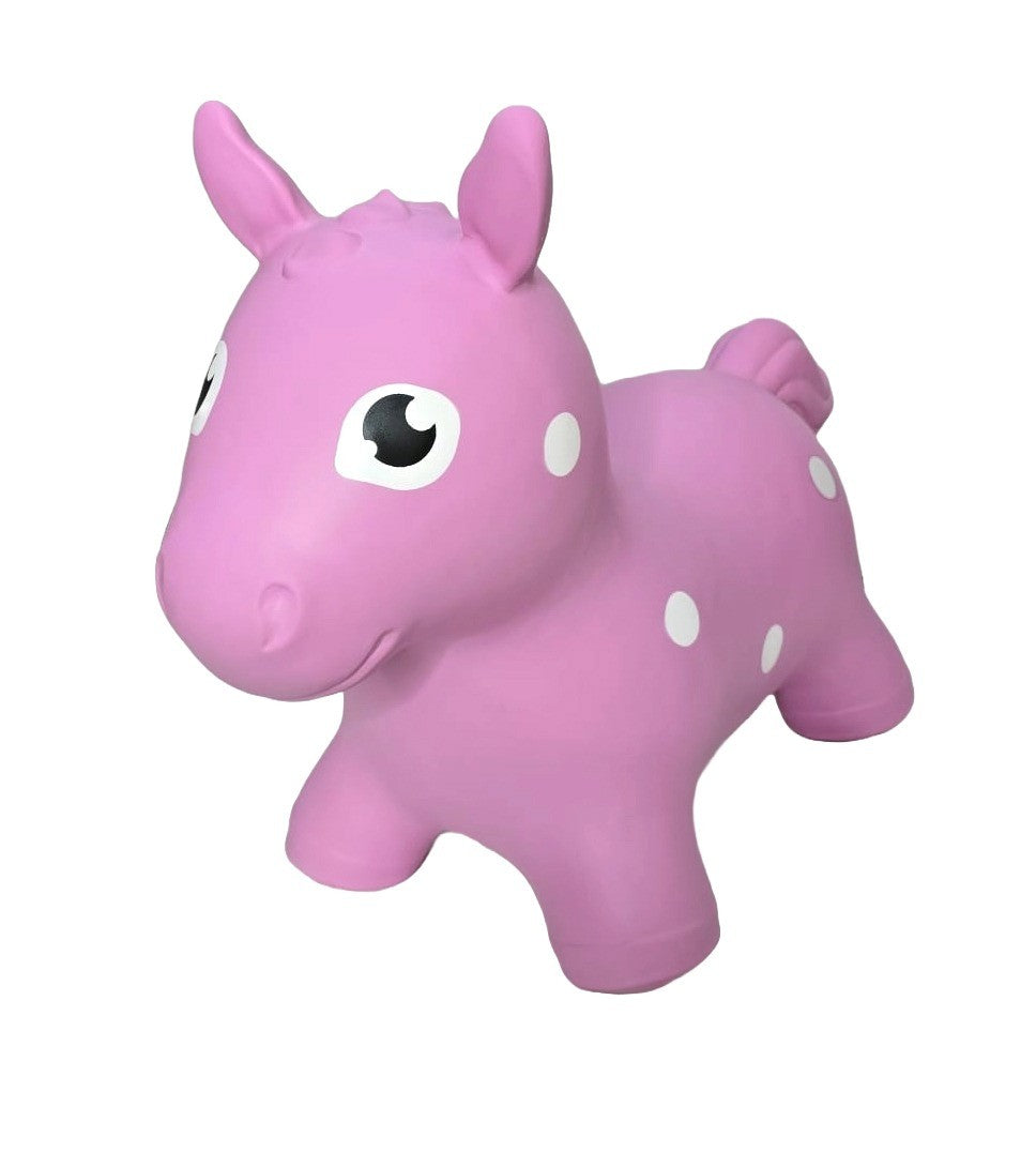 Springdier paard roze