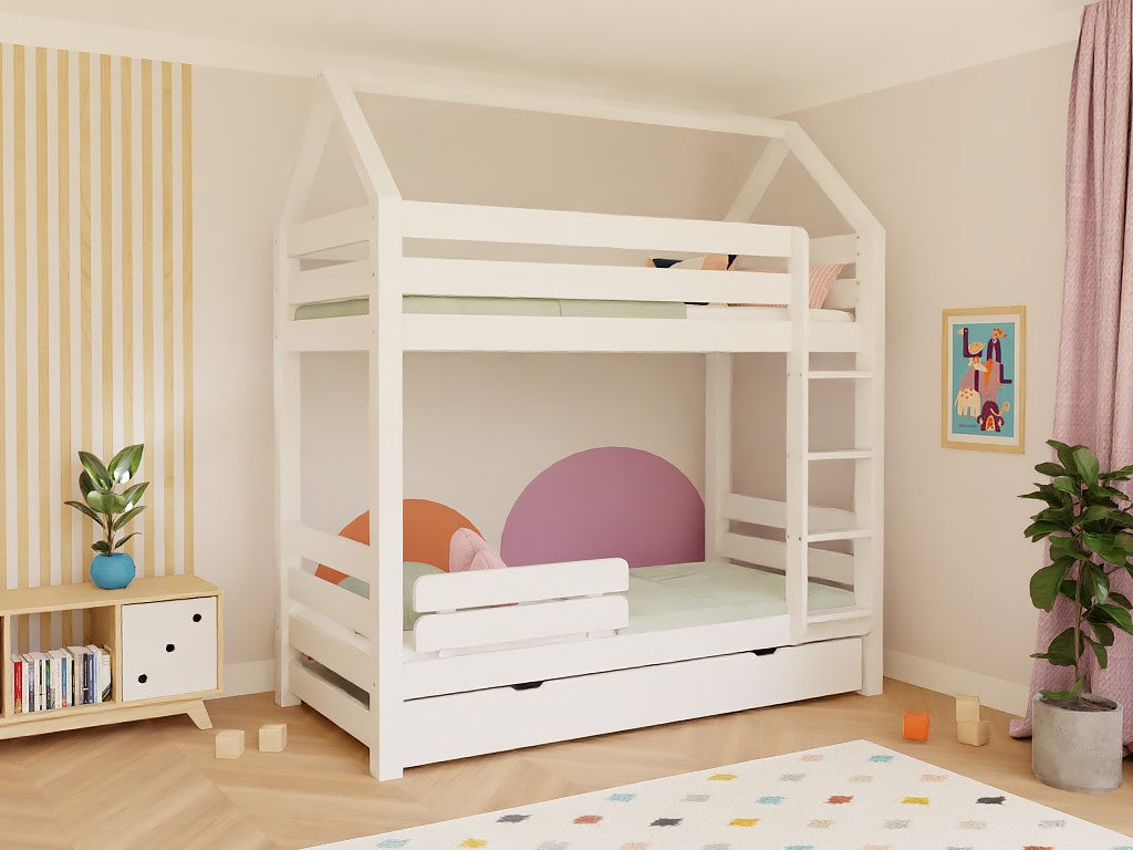 Stapelbed ALPY huisbed met ladder 90x200 cm – afbeelding 6
