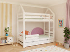 Stapelbed ALPY huisbed met ladder 90x200 cm – afbeelding 6