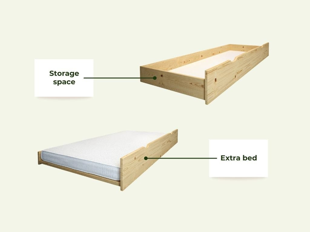 Stapelbed ALPY huisbed met ladder 90x200 cm – afbeelding 7