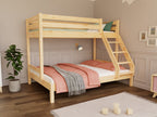 Stapelbed ARARAT voor drie kinderen – hout