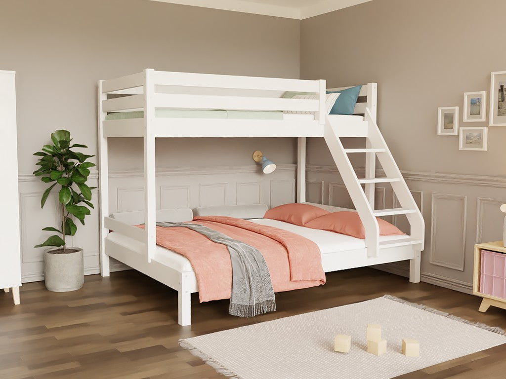 Stapelbed ARARAT voor drie kinderen – hout – afbeelding 2