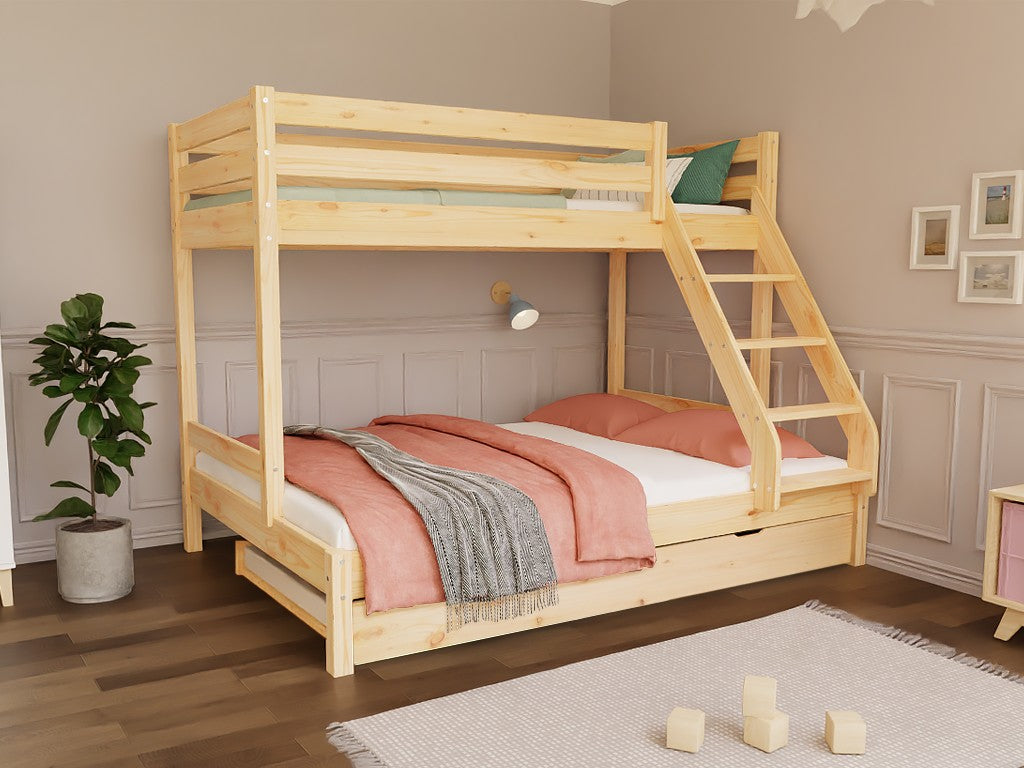Stapelbed ARARAT voor drie kinderen – hout – afbeelding 8