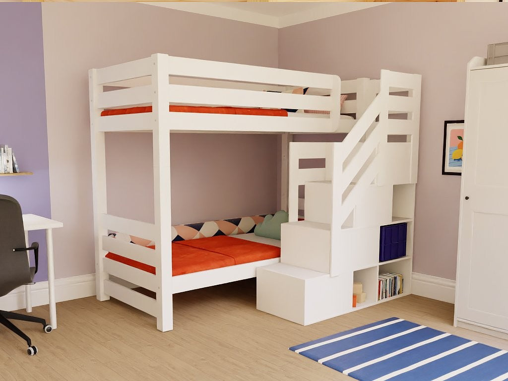 Stapelbed ATLAS met opbergtrap 90x200 cm – afbeelding 5