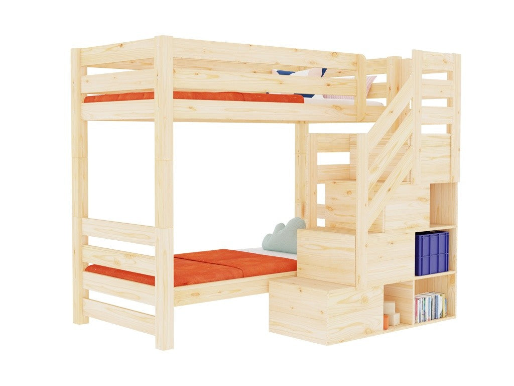 Stapelbed ATLAS met opbergtrap 90x200 cm – afbeelding 9