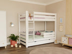 Stapelbed Atlas met ladder 90x200 naturel – afbeelding 4