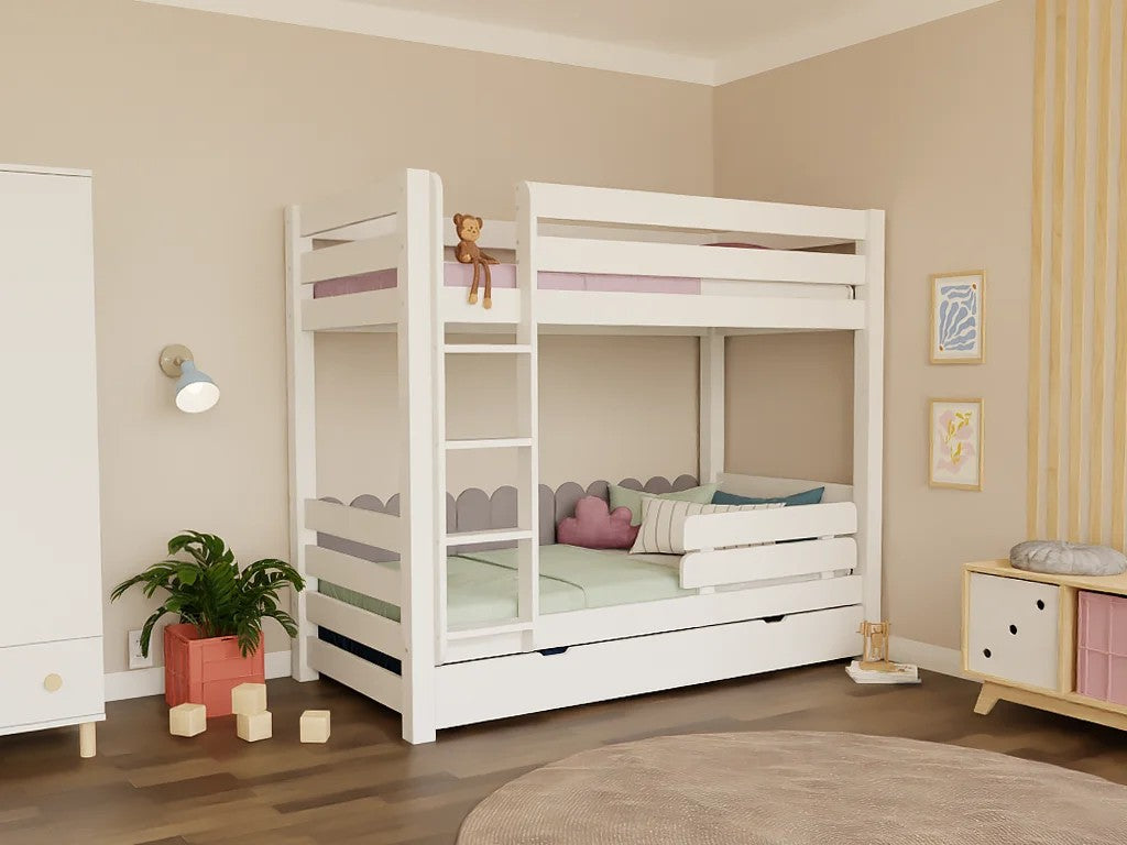 Stapelbed Atlas met ladder 90x200 naturel – afbeelding 4