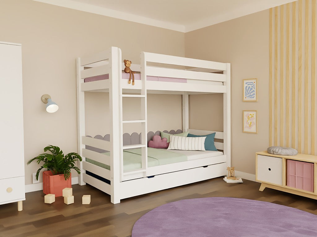 Stapelbed Atlas met ladder 90x200 naturel – afbeelding 5