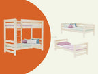 Stapelbed Atlas met ladder 90x200 naturel – afbeelding 9