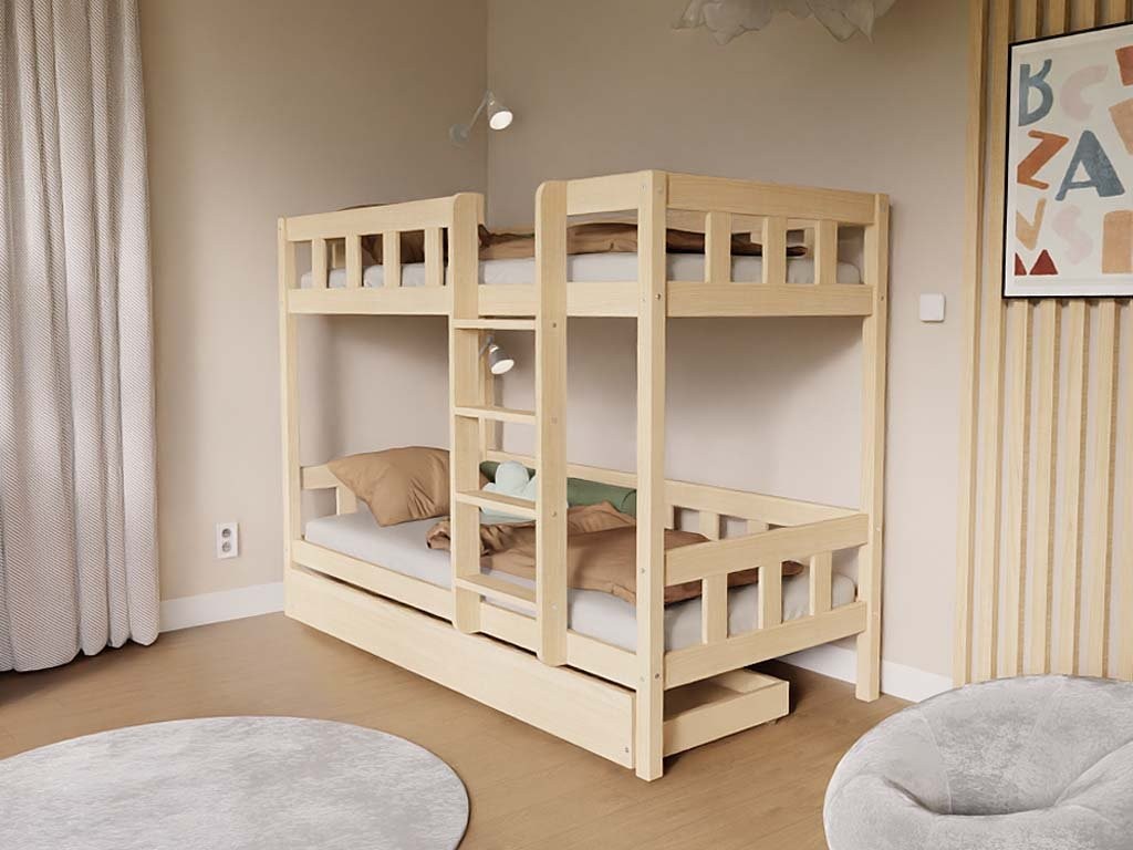 Stapelbed PLOTTY met ladder 90x200 cm – afbeelding 5