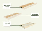 Stapelbed PLOTTY met opbergtrap 90x200 cm – afbeelding 4