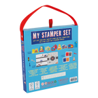 Stempelset bouwplaats met houten stempels en inktkussens – afbeelding 10