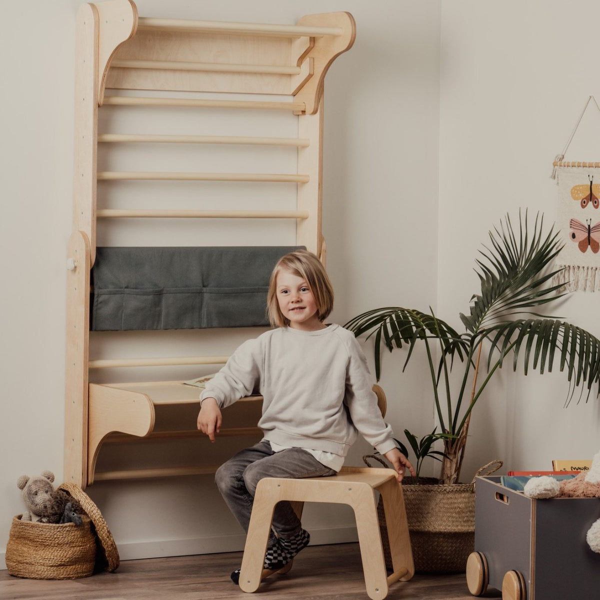 Tafel en stoel voor het leg&go klimrek met Zweedse wand – afbeelding 3