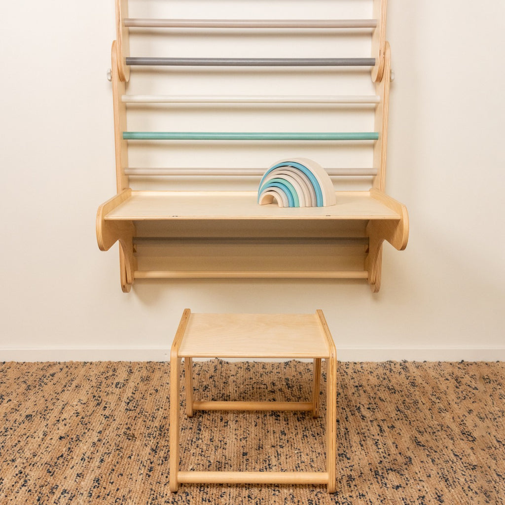 Tafel en stoel voor het leg&go klimrek met Zweedse wand – afbeelding 4