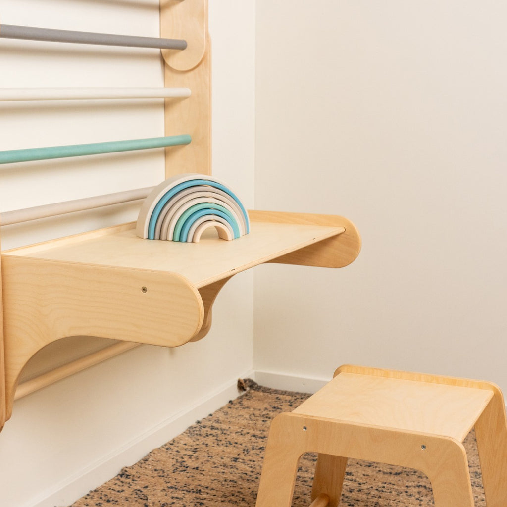 Tafel en stoel voor het leg&go klimrek met Zweedse wand – afbeelding 5