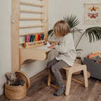 Tafel en stoel voor het leg&go klimrek met Zweedse wand – afbeelding 7