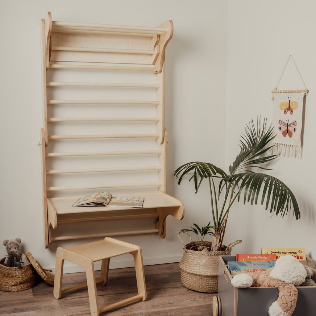 Tafel en stoel voor het leg&go klimrek met Zweedse wand – afbeelding 8