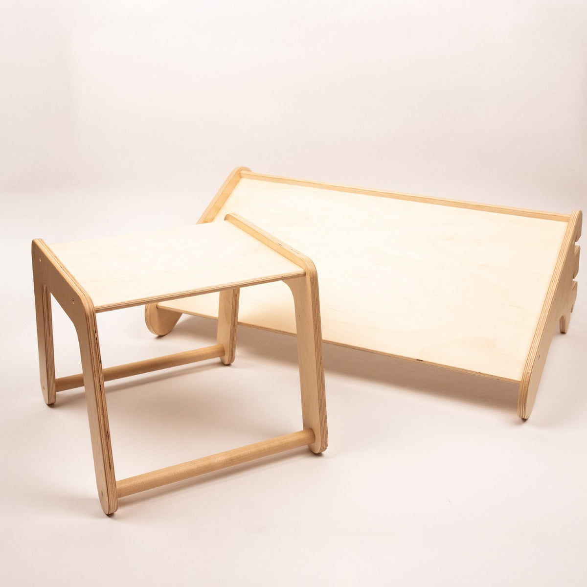 Tafel en stoel voor het leg&go klimrek met Zweedse wand – afbeelding 9