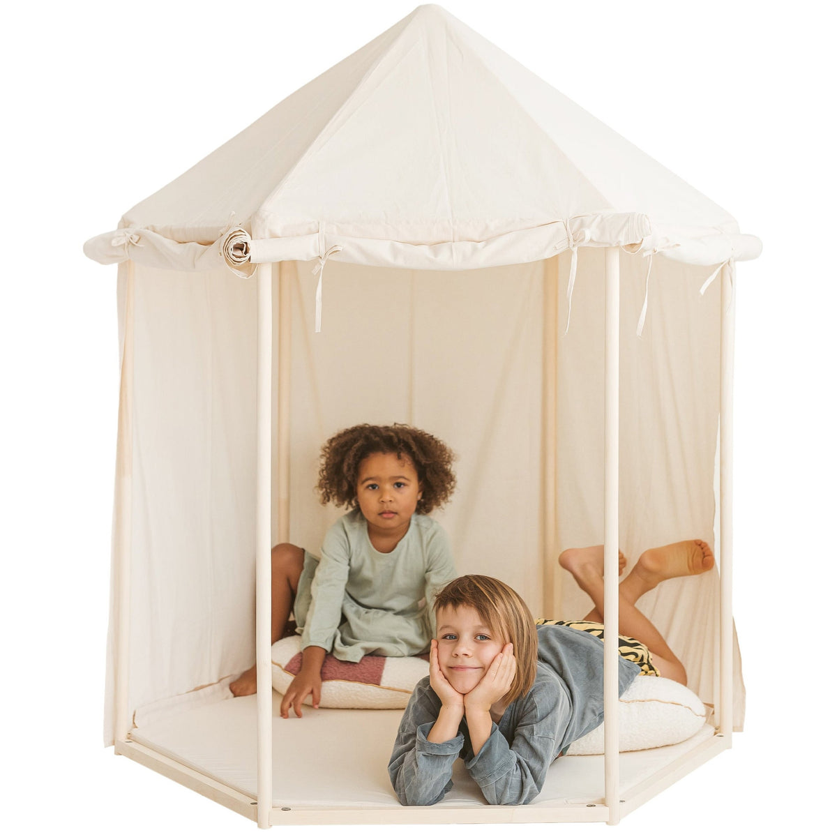 Speeltent paviljoen naturel katoencanvas