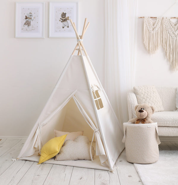 Tipi Tent Kiekeboe Lichtbeige
