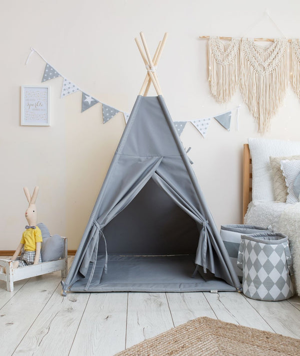 Tipi Tent Kiekeboe Donkergrijs