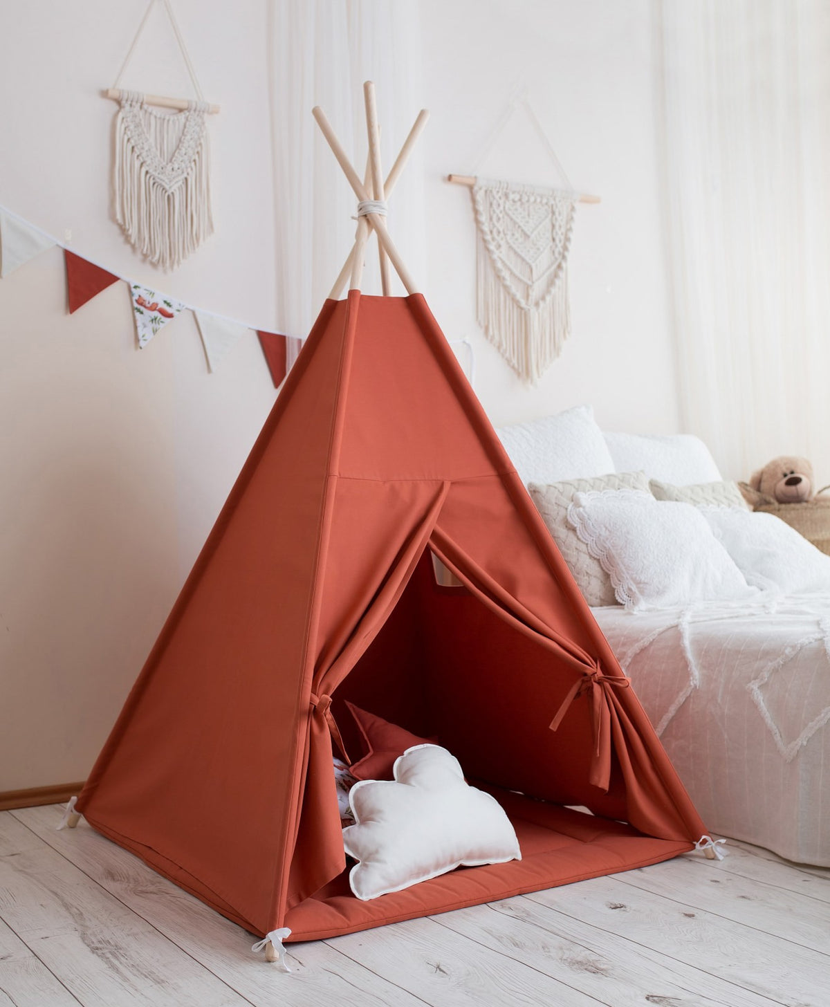 Tipi tent kind terracotta – afbeelding 2