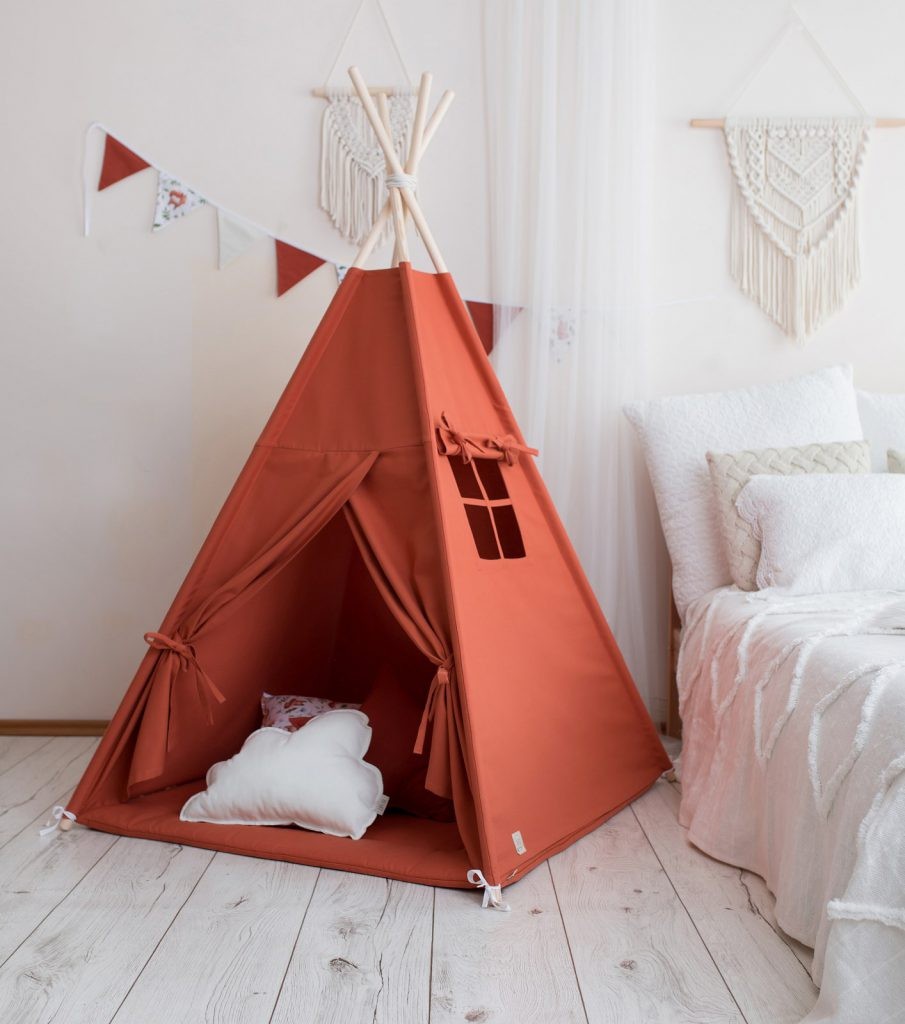 Tipi tent kind terracotta – afbeelding 3