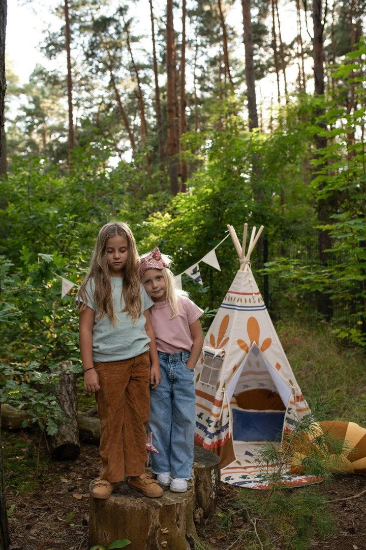 Tipi Tent Native Vibe met Mat – afbeelding 3