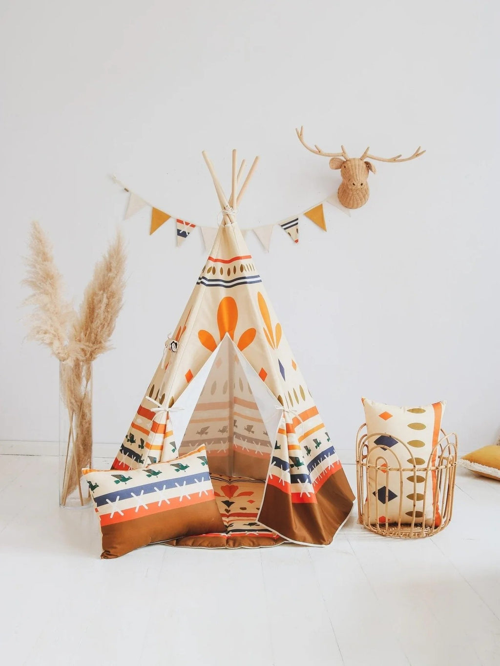 Tipi Tent Native Vibe met Mat – afbeelding 7