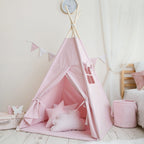 Roze tipi tent kind – afbeelding 2
