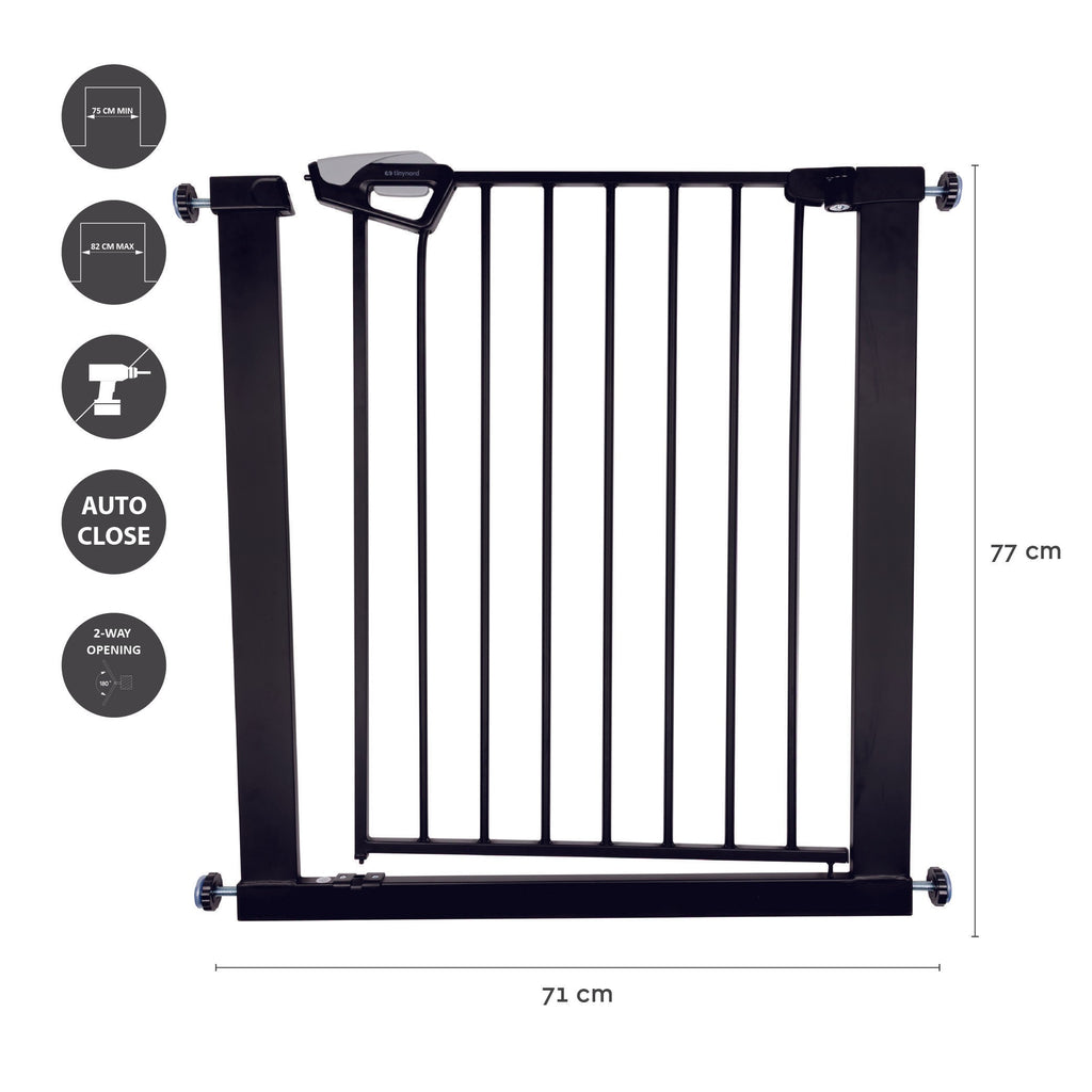Veiligheidshekje Gia zwart 75 tot 82 cm – afbeelding 8