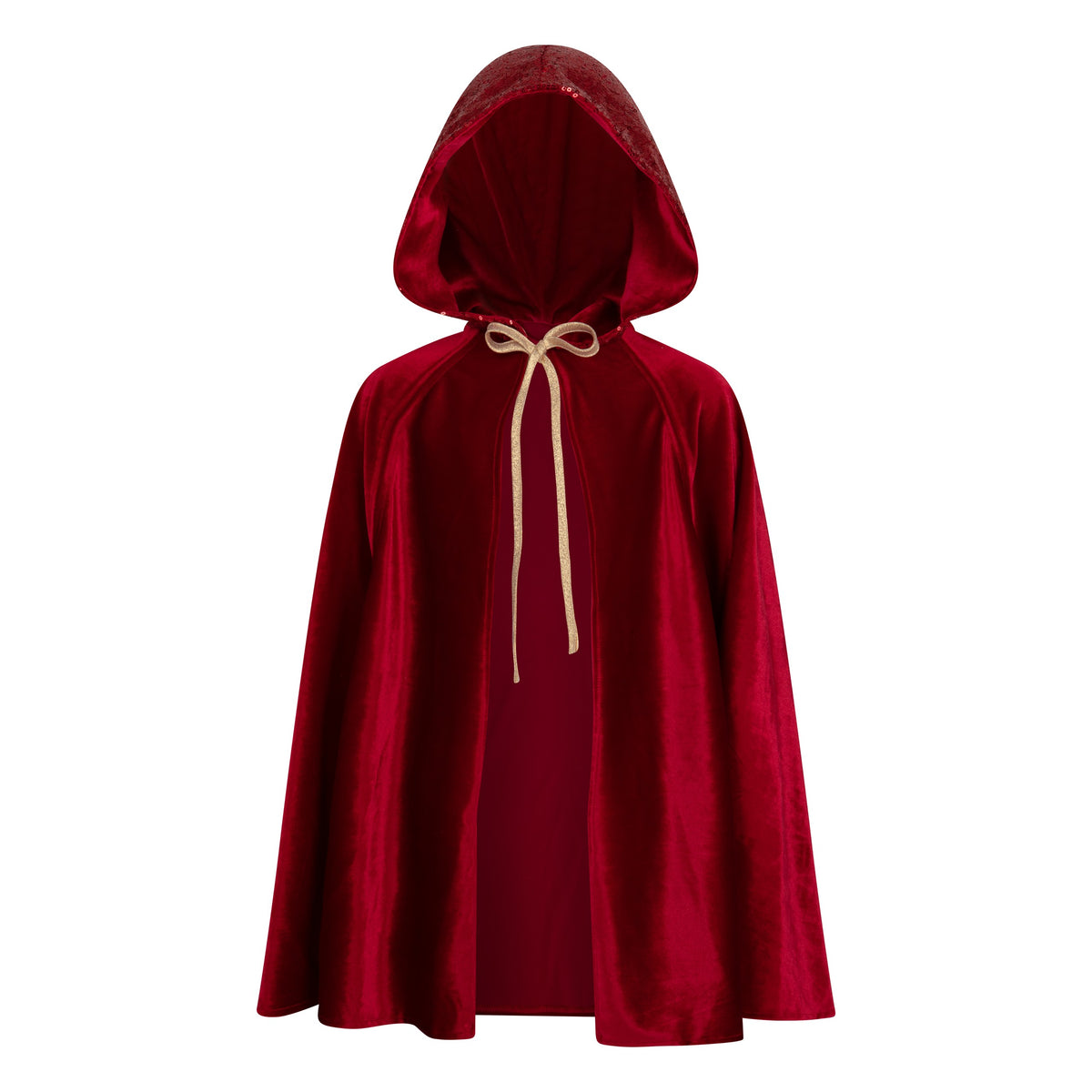 Verkleedcape met capuchon rood