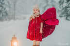 Verkleedcape met capuchon rood – afbeelding 9