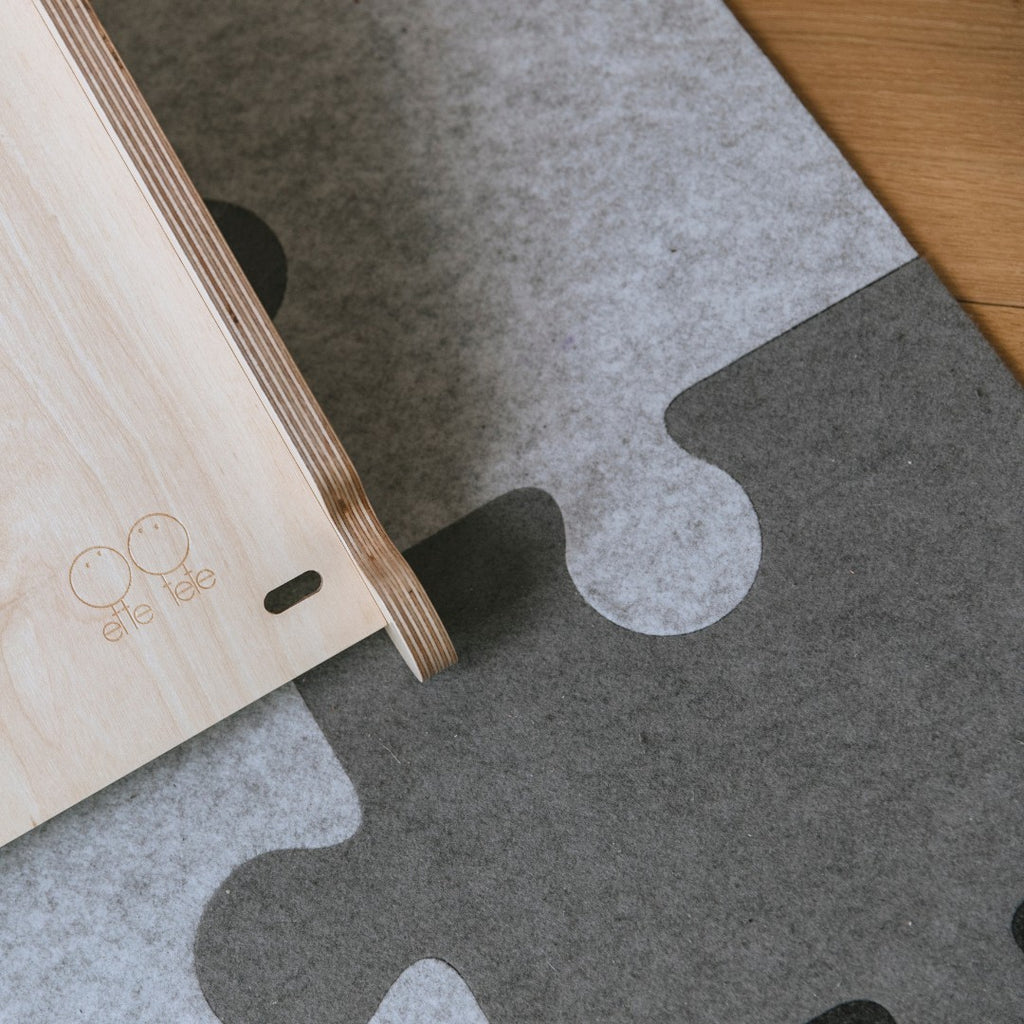 Vilten puzzelmat 4-delig grijs – afbeelding 11