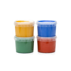 Vingerverf biologisch 4 x 120 g – blauw, geel, rood en groen – afbeelding 5