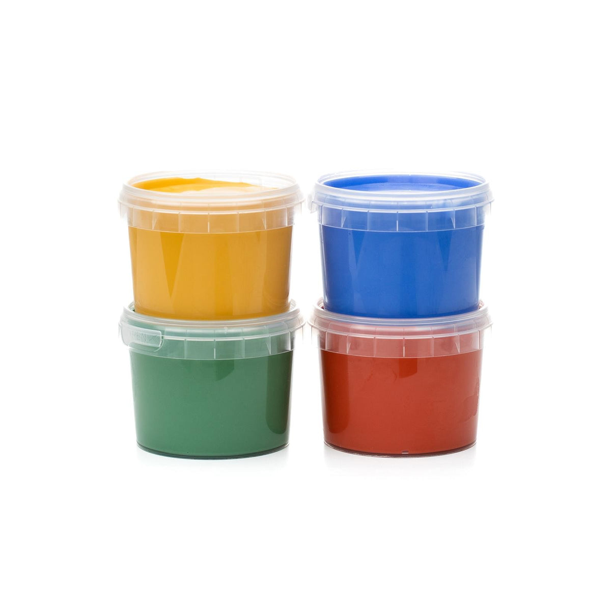 Vingerverf biologisch 4 x 120 g – blauw, geel, rood en groen – afbeelding 5