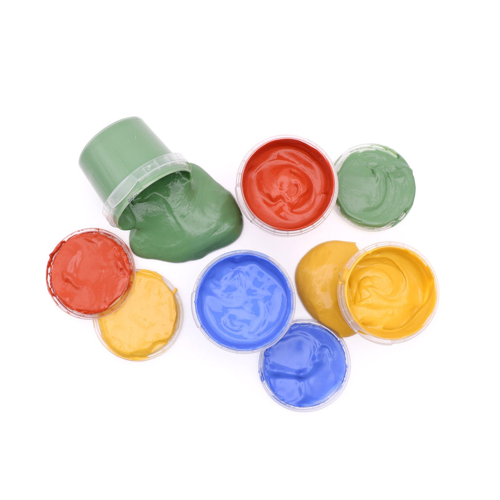 Vingerverf biologisch 4 x 120 g – blauw, geel, rood en groen – afbeelding 6